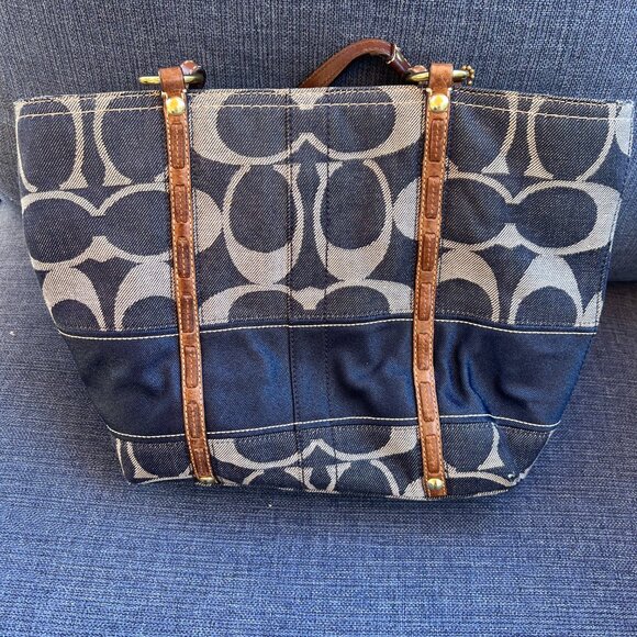 Coach Blue Denim Bucket bag - Picture 2 of 4